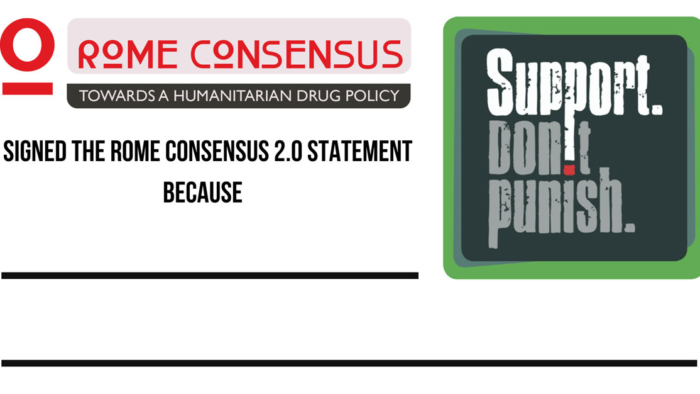 Rome Consensus 2.0 #SupportDontPunish poster